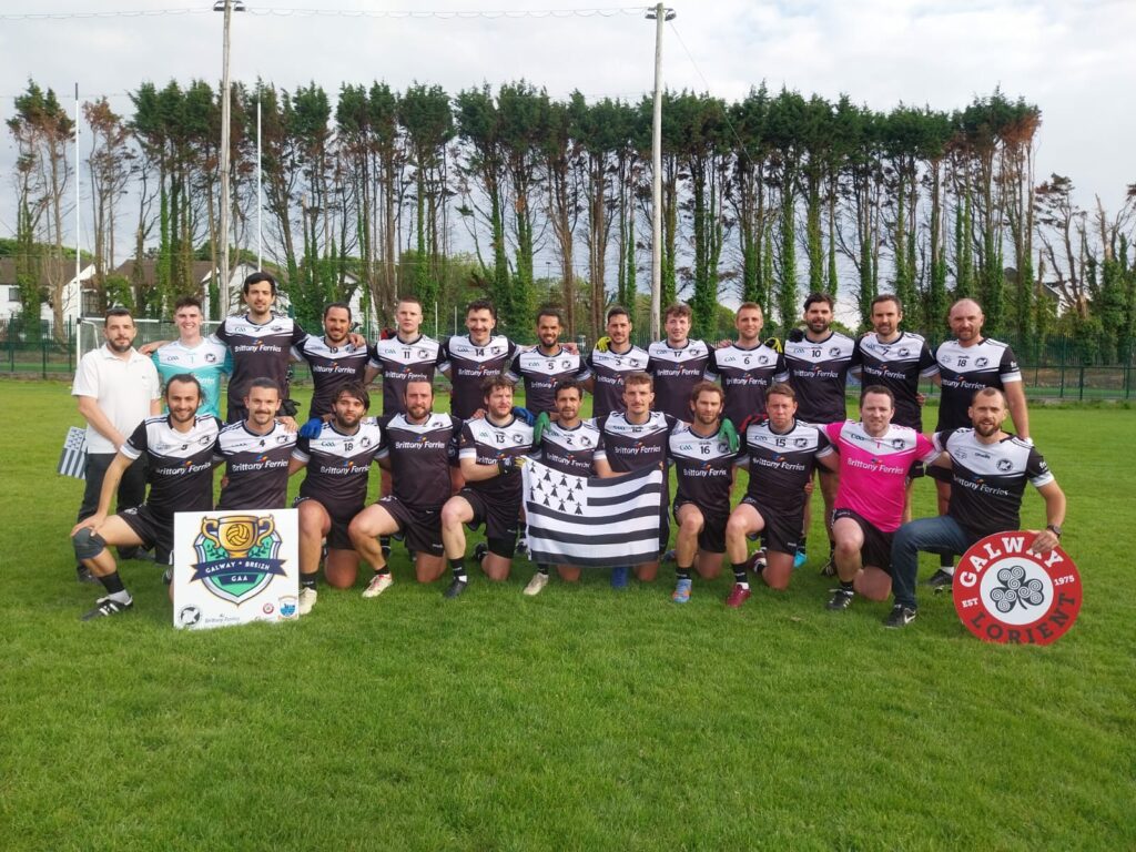 L'équipe de Bretagne de Football Gaélique à Galway en mai 2025