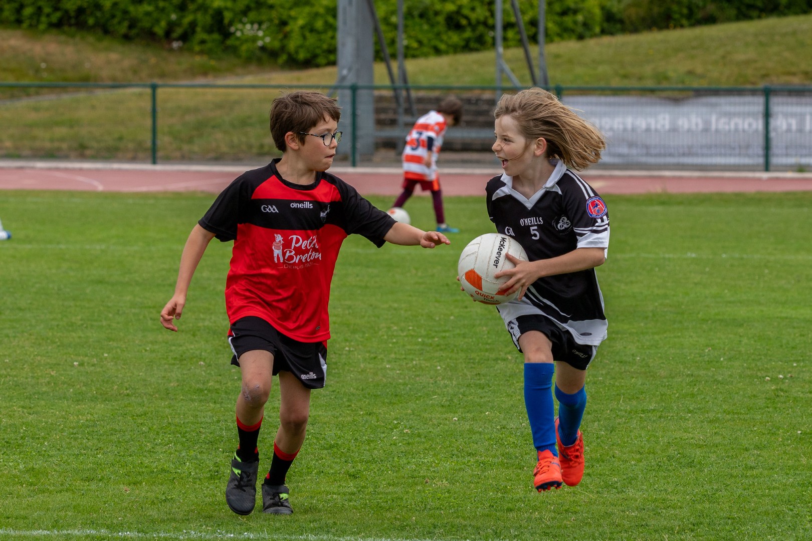 Match de football gaélique U10 entre Rennes et Guérande