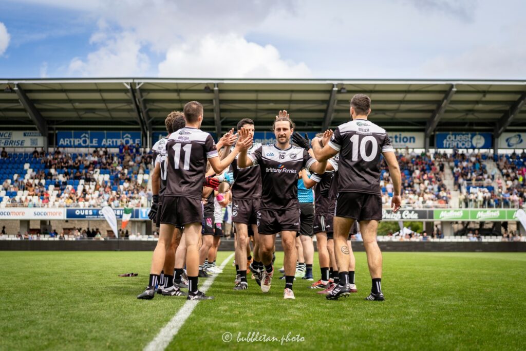 L'équipe de Bretagne de football gaélique à l'Euro 2025 à Vannes - Photo : Bubbletan photos